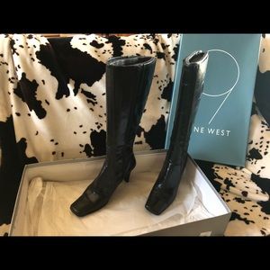 9 West Illusion heel boots